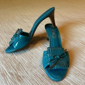 Tods Kitten Heel Blue